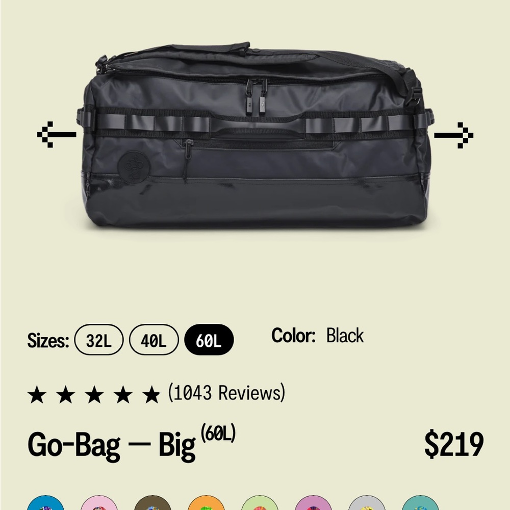 Suitcase Backpack Baboon To The Moon “Go Bag Big” - unisex